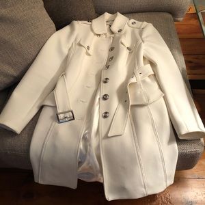 Trendy White Women’s Trench Coat from WHBM